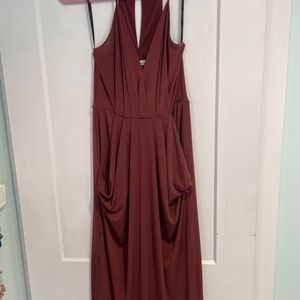 BCBGeneration Dark Mauve Midi Dress